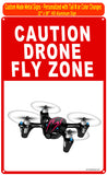 Hubsan Custom HD Metal Drone Sign - Black/Red