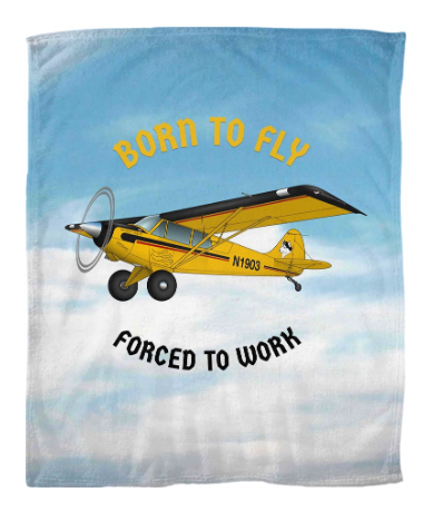 Custom Airplane Fleece Blankets Flyboy Toys