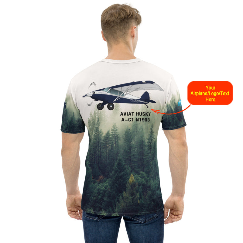 Aeroplane All Over Print Men's Aeronautical T-shirt 