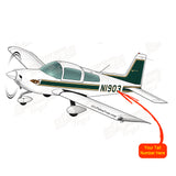 Airplane Design (Green/Tan) - AIR7ILK97AA1-GT1