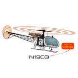 Helicopter Design (White) - HELI15IC1D-W1