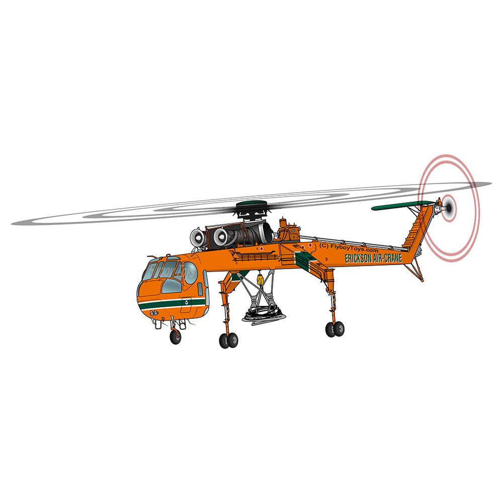 Skycrane / Aircrane Helicopter Design (Yellow) - HELI5I9S64F-Y1