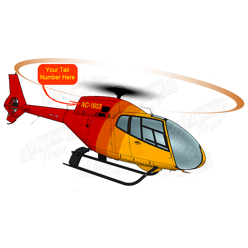 Helicopter Design (Red/Orange) - ﻿﻿HELI5LIEC120B-RO1