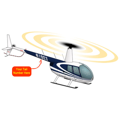 Helicopter Design (Blue) - HELIIF2R44-B1
