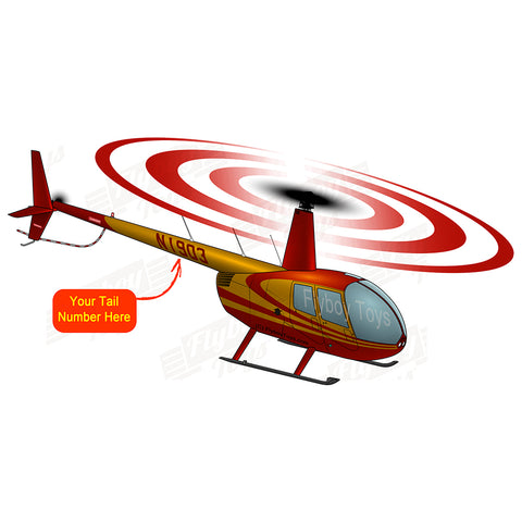 Helicopter Design (Red) - HELIIF2R44-R4