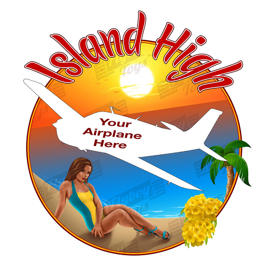 Island High Pin-up Airplane Theme