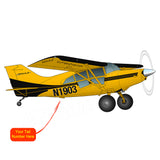 Airplane Design (Yellow-Black) - AIRD1LM7-YB1