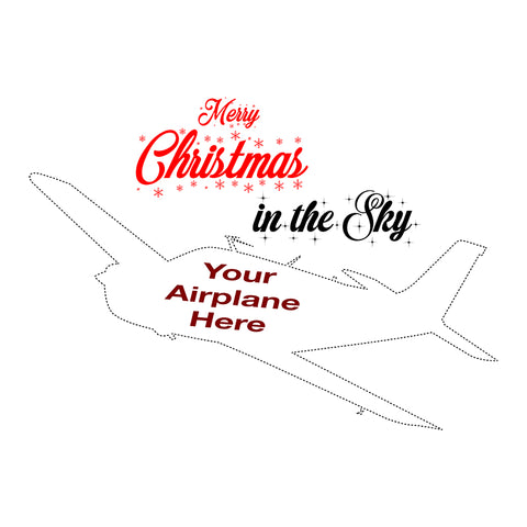Merry Christmas in the Sky Airplane Theme