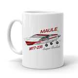 Maule MT7-235 Super Rocket (Red/Silver) Airplane Ceramic Mug - Personalized with N#
