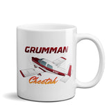 Grumman American AA-5A Cheetah Airplane Ceramic Mug - Personalized w/ N#