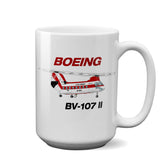 Boeing Vertol BV-107 II Airplane Ceramic Mug - Personalized w/ N#