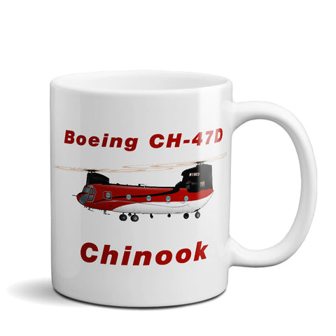Boeing CH-47D Chinook Airplane Ceramic Mug - Personalized w/ N#