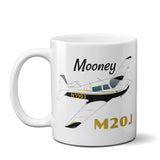 Mooney M20J / 201 Airplane Ceramic Mug - Personalized w/ N#