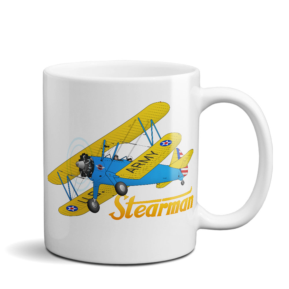 Stearman FSX1 Airplane Ceramic Mug - Personalized w/ N#