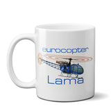 Eurocopter SA-315B Lama Helicopter Ceramic Mug - Personalized w/ N#