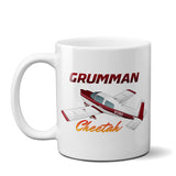 Grumman American AA-5A Cheetah Airplane Ceramic Mug - Personalized w/ N#
