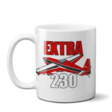 Extra 230 (Red) Airplane Ceramic Mug - Personalized w/ N#