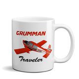 Grumman American AA-5 Traveler Airplane Ceramic Mug - Personalized w/ N#