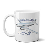 Douglas DC-3 Airplane Ceramic Mug - Personalized w/ N#