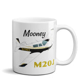 Mooney M20J / 201 Airplane Ceramic Mug - Personalized w/ N#