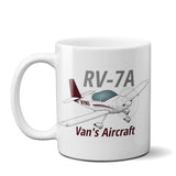 Van's Aircraft RV-7A Airplane Ceramic Mug - Personalized w/ N#