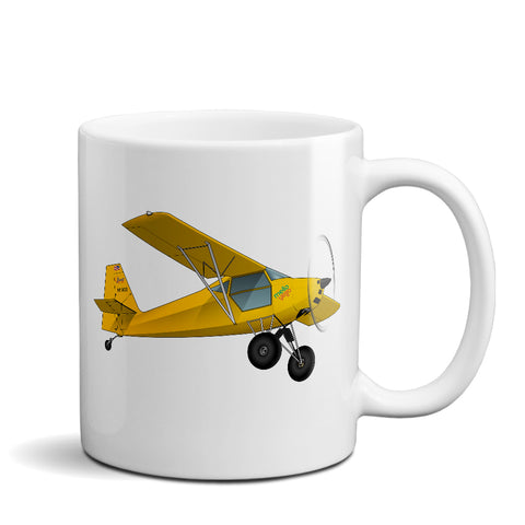 Airplane Ceramic Custom Mug AIRALJ897-Y1 - Personalized w/ your N#