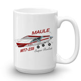 Maule MT7-235 Super Rocket (Red/Silver) Airplane Ceramic Mug - Personalized with N#