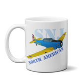 North American T-6 Texan/AT-6/SNJ Airplane Ceramic Mug - Personalized