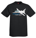 Northrop T-38 Talon (Black) Airplane T-Shirt - Personalized w/ Your N#