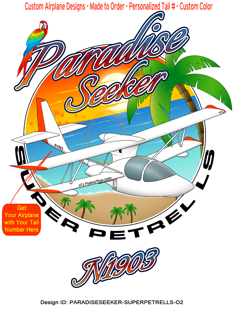 Super Petrel LS (Orange #2) Airplane Paradise Seeker Design