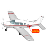 Airplane Design (Silver/Red #2) - AIRG9GN1I-SR2