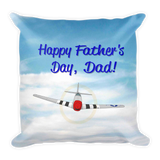 Pilot by Day World's Greatest Dad by Night Throw Pillow