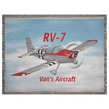 Custom Airplane Woven Blanket
