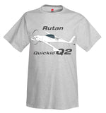 Rutan Quickie Q2 Airplane T-Shirt - Personalized w/ Your N#