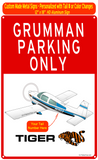 Grumman Tiger (Blue/Black) HD Airplane Parking Sign