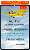 High Flight HD Airplane SIGN-HIGHFLIGHT-AIRG9G3L2J3-Y2 - Personalized with your N#