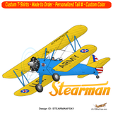 Stearman FSX1 Airplane T-shirt - Personalized with Your N#