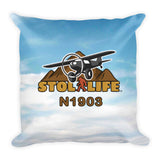 STOL Life Aviation Throw Pillow  - Personalized w/ your N#