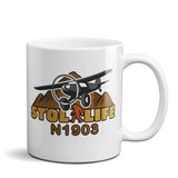 STOL LIFE Airplane Ceramic Mug - Personalized with Your N#