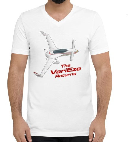 The VariEze Returns - N38EM Unisex V-Neck T-Shirt