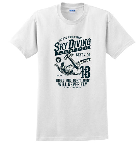 Sky Diving Airplane Vintage T-Shirt