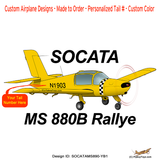 Socata Morane-Saulnier Rallye Minerva Airplane T-Shirt - Personalized
