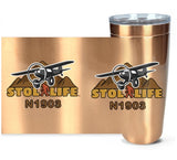 STOL LIFE Airplane Travel Tumblers  - Personalized with Your N#