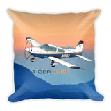 Tiger Aircraft AG5B Airplane Custom Throw Pillow Case Stuffed & Sewn