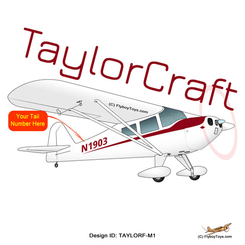 Taylorcraft F-21B (Maroon) Airplane Design - N39974