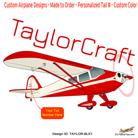 Taylorcraft F-21B (Red) Airplane Design