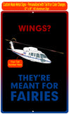 Wings? Metal HD Airplane Sign - HELIJ9BS76-B1