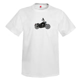 Motorcycle T-shirt MOTR81I-BLK1 - Personalized with Your Reg N#