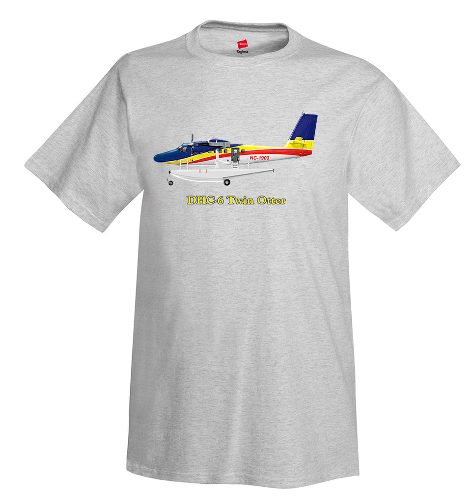 De Havilland Canada DHC-6 Twin Otter Airplane T-Shirt - Personalized with Your N#
