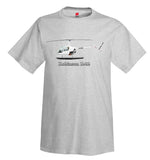 Robinson R-22 with Floats Helicopter T-Shirt - Personalized with Your N#